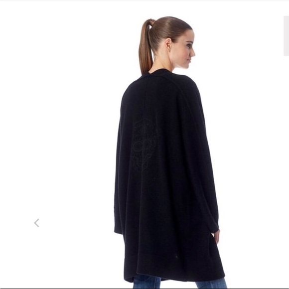 Skull Cashmere Dia Embroidered Skull Wool & Cashmere Cardigan - Picture 4 of 8